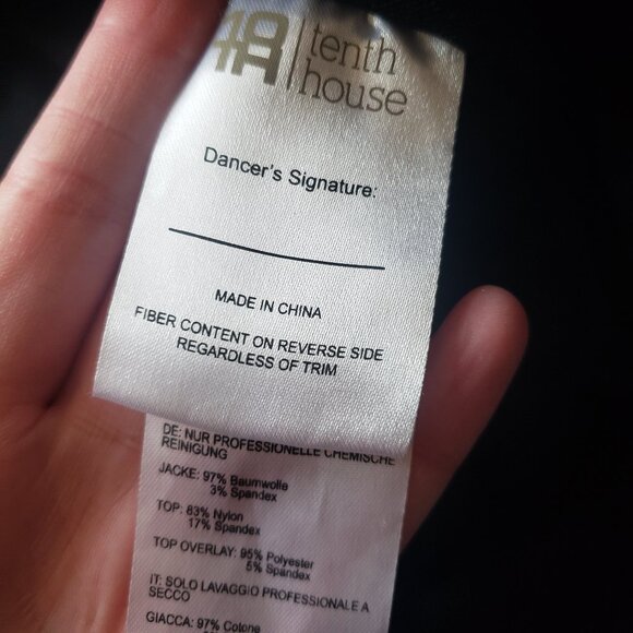 Girl's Tenth House Revolution Dancewear Silver Jacket Size LC - Picture 4 of 5